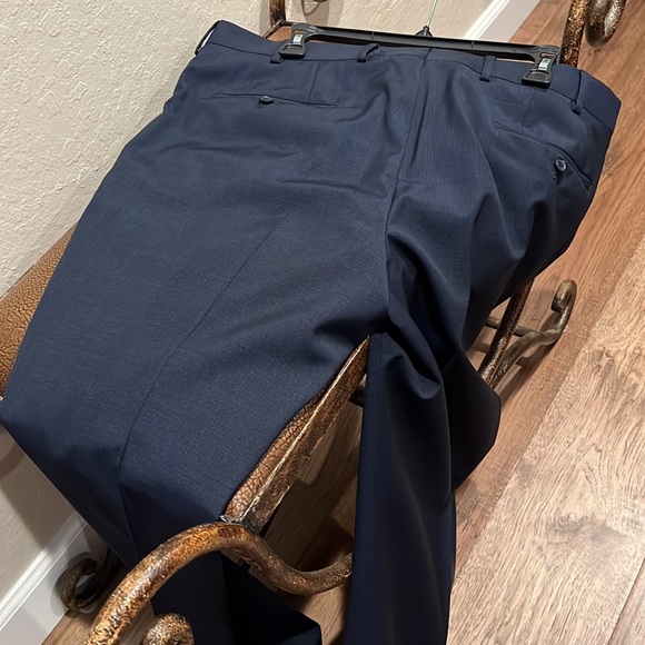 Like New Pinstriped Luxurious Navy Blue Dress Slacks just dry cleaned! - Picture 4 of 4